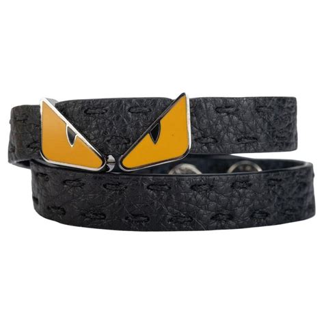 fendi monster eyes belt|authentic men's Fendi belt.